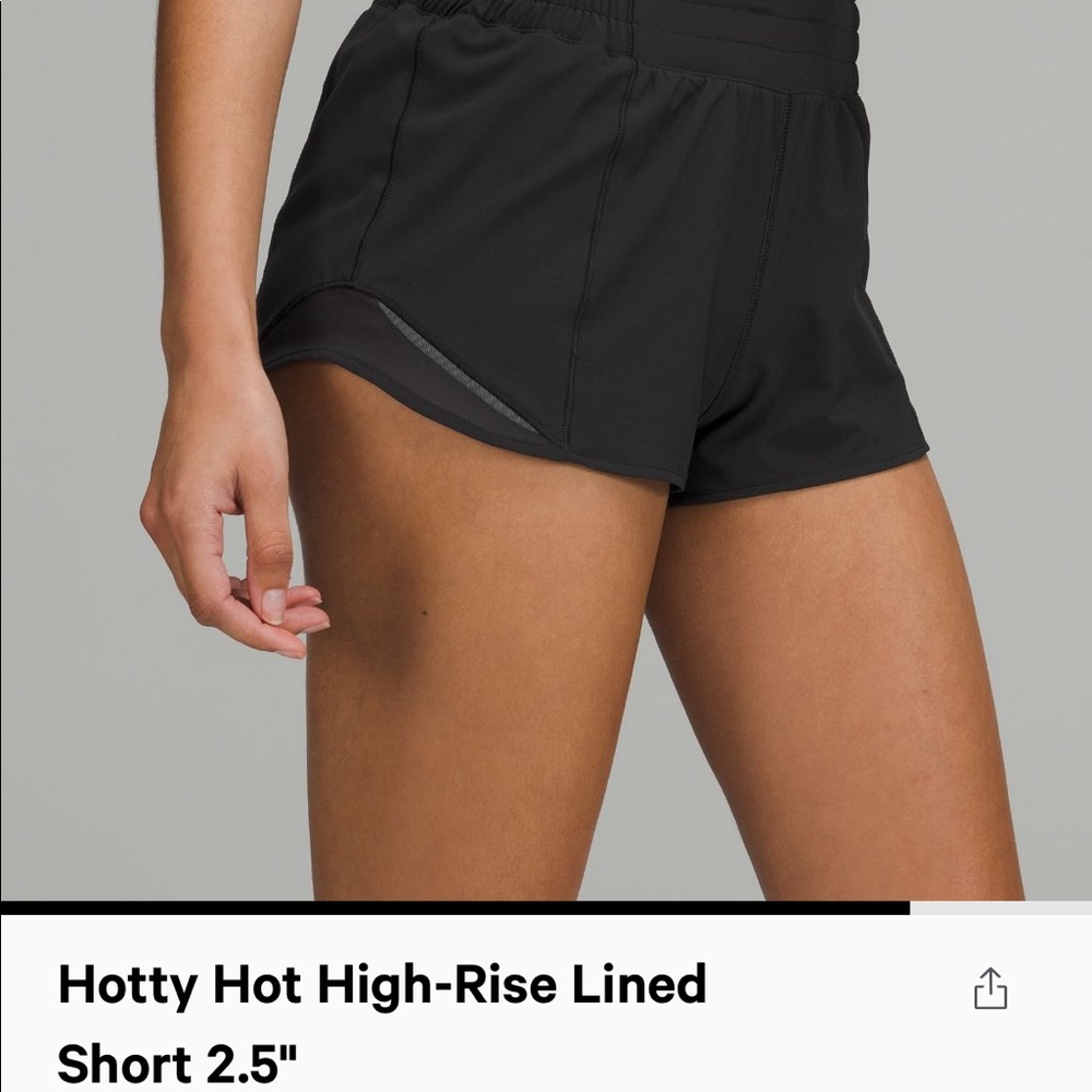 Lululemon hotty hot high-rise 2.5 gray size 10